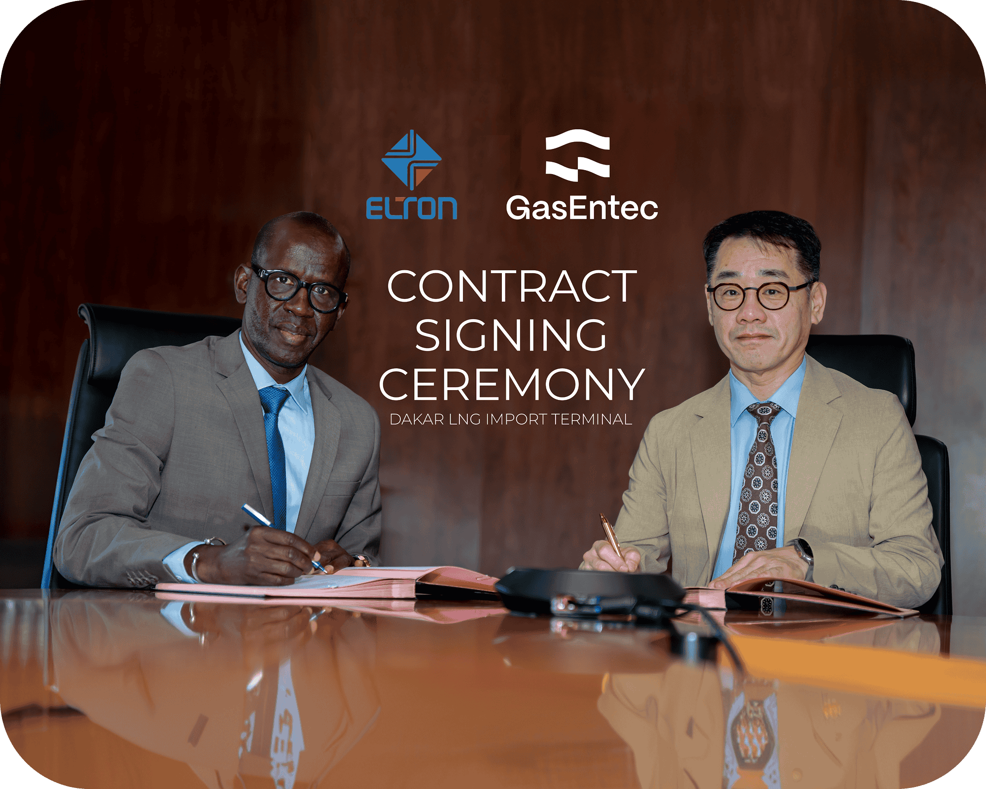 Elron gasentec contract signing ceremony